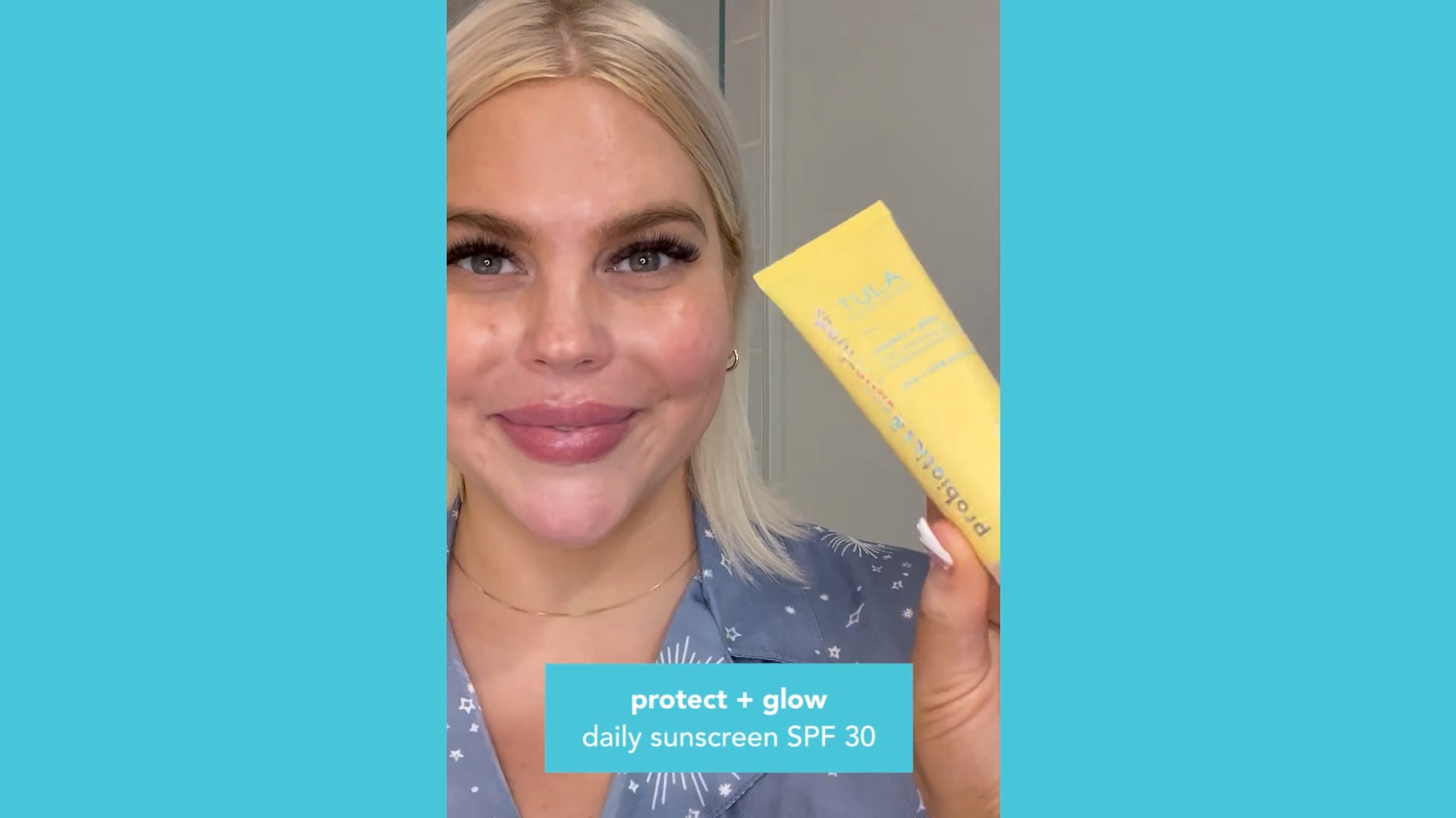 Protect + Glow Daily Sunscreen Gel Broad Spectrum SPF 30 TULA